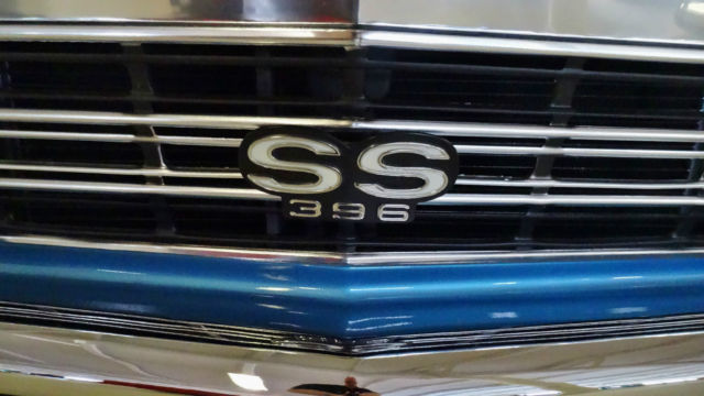 1967 Marina Blue Chevrolet Chevelle 2 Door Convertible