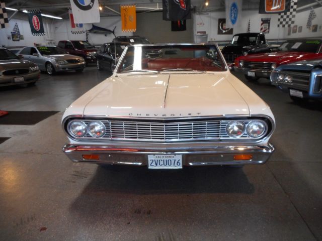 1964 White Chevrolet Malibu Convertible