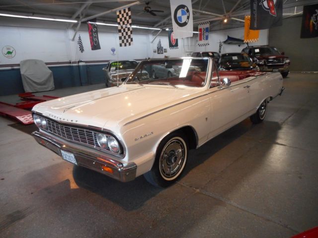 1964 White Chevrolet Malibu Convertible