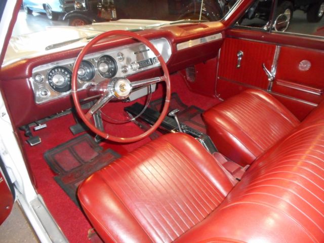 1964 White Chevrolet Malibu Convertible