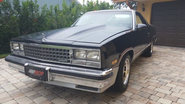 1987 Black Chevrolet El Camino