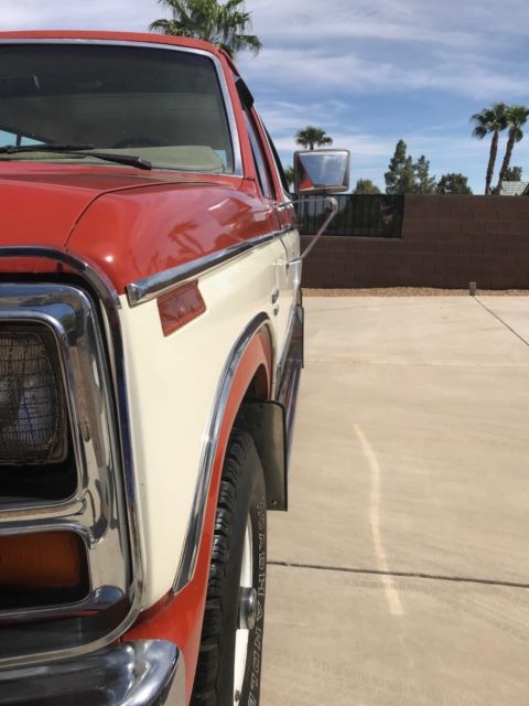 1983 White/Red Ford Bronco Convertible