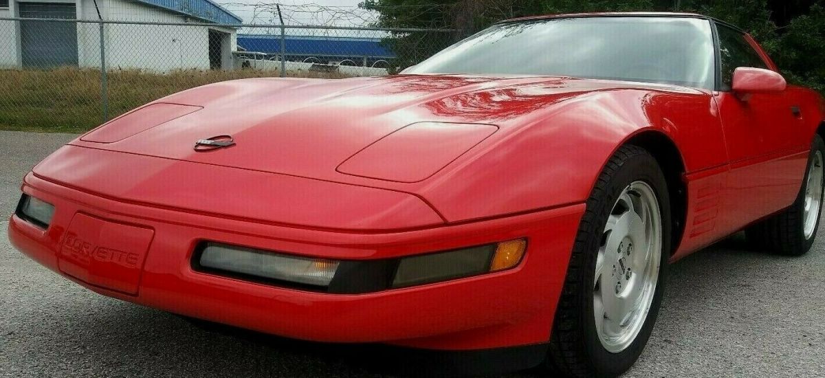 1993 Red Chevrolet Corvette Removable top