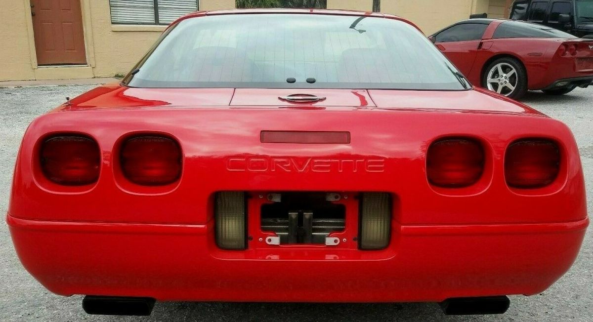 1993 Red Chevrolet Corvette Removable top