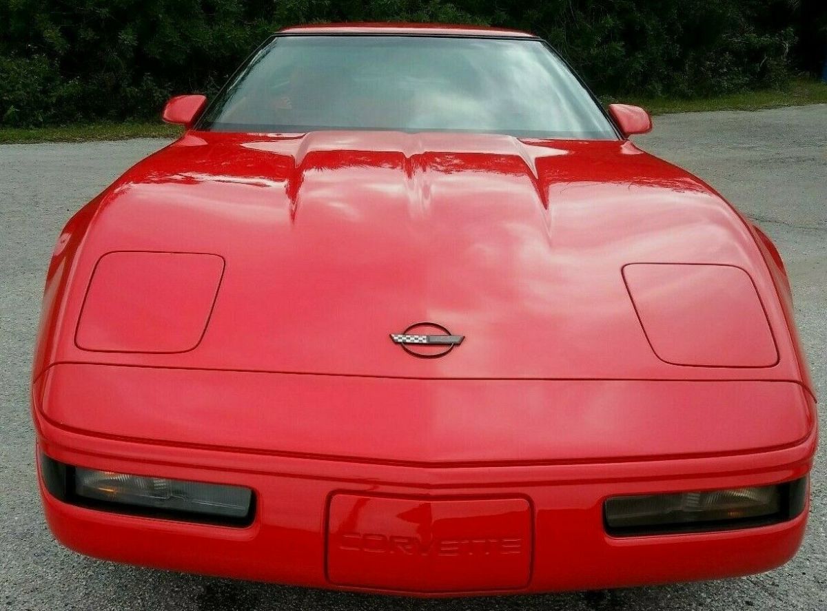 1993 Red Chevrolet Corvette Removable top