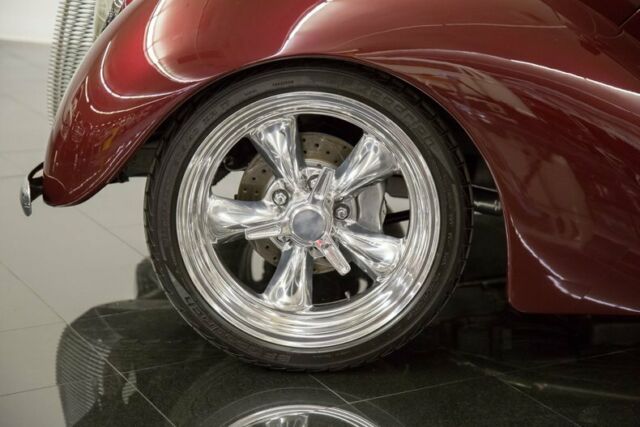 1937 Burgundy Ford Tudor Sedan