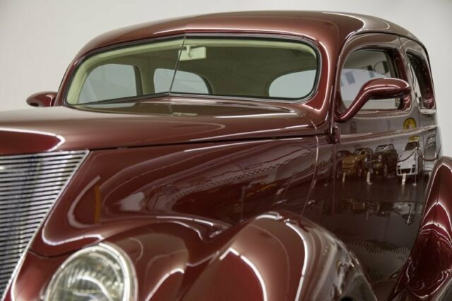 1937 Burgundy Ford Tudor Sedan