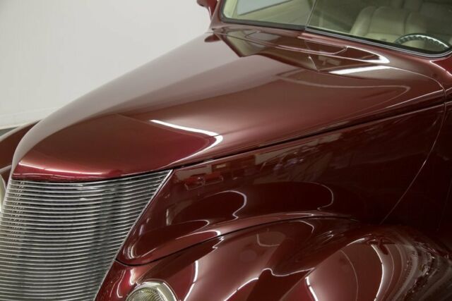 1937 Burgundy Ford Tudor Sedan