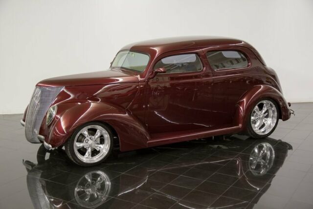 1937 Burgundy Ford Tudor Sedan