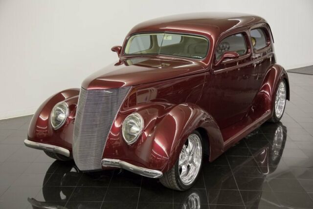 1937 Burgundy Ford Tudor Sedan