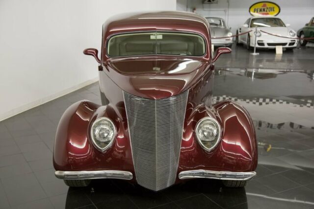 1937 Burgundy Ford Tudor Sedan