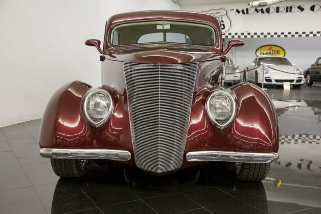 1937 Burgundy Ford Tudor Sedan