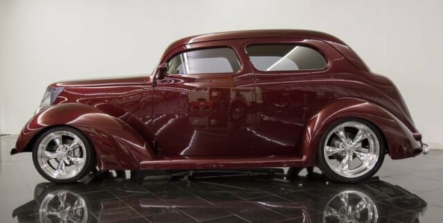 1937 Burgundy Ford Tudor Sedan