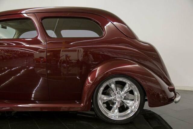 1937 Burgundy Ford Tudor Sedan