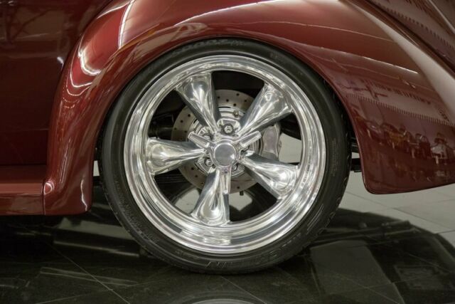 1937 Burgundy Ford Tudor Sedan