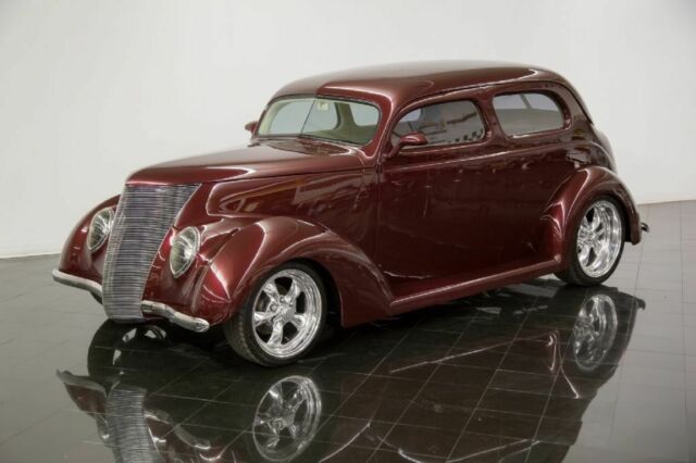 1937 Burgundy Ford Tudor Humpback Sedan --