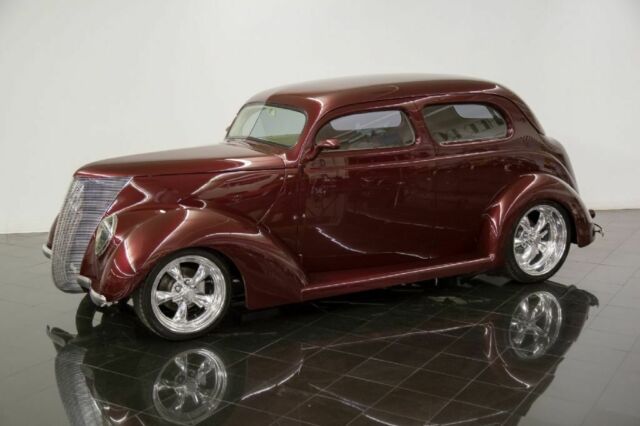 1937 Burgundy Ford Tudor Humpback Sedan --