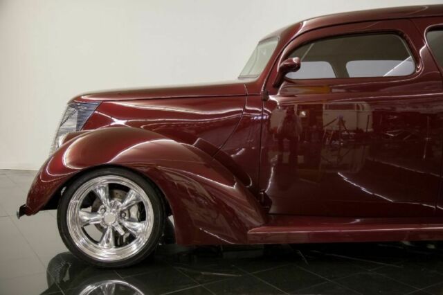 1937 Burgundy Ford Tudor Humpback Sedan --