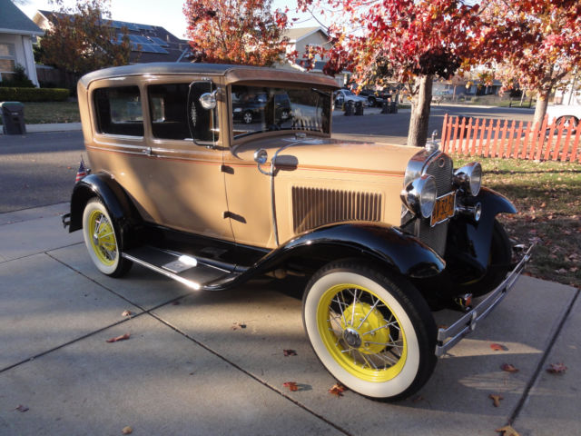 1930 Black / Tan Ford Model A Sedan