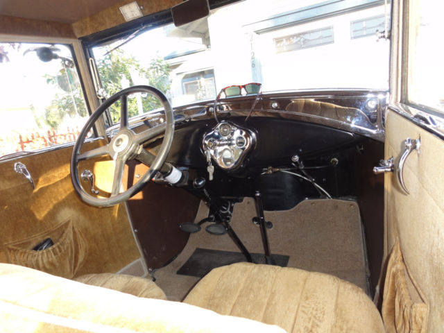 1930 Black / Tan Ford Model A Sedan