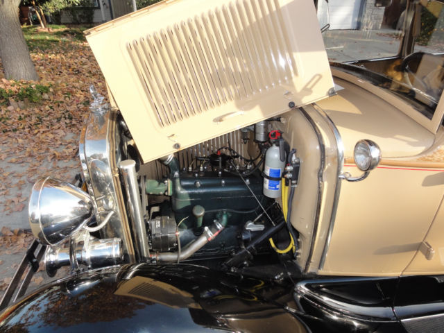 1930 Black / Tan Ford Model A Sedan