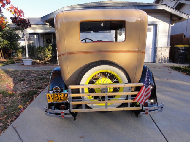 1930 Black / Tan Ford Model A Sedan