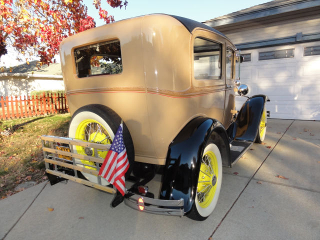 1930 Black / Tan Ford Model A Sedan