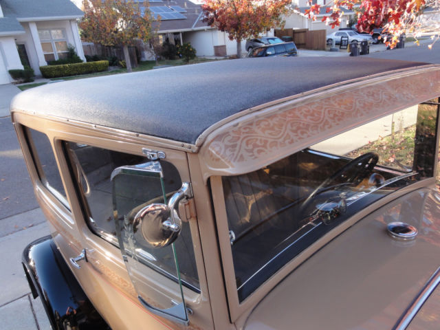 1930 Black / Tan Ford Model A Sedan