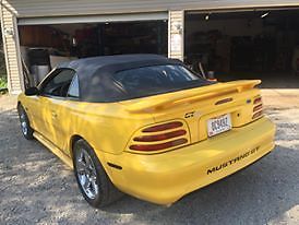1994 Yellow Ford Mustang Convertible