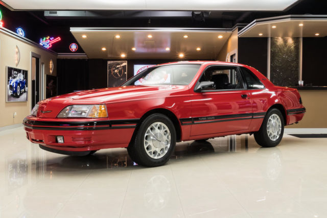 1988 Red Ford Thunderbird Coupe