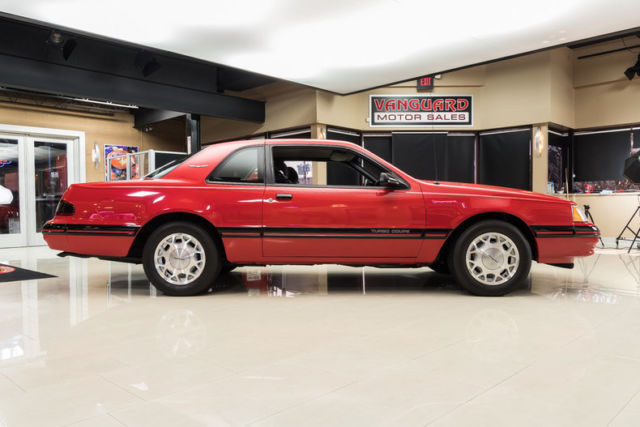 1988 Red Ford Thunderbird Coupe