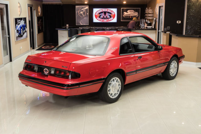 1988 Red Ford Thunderbird Coupe
