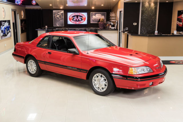 1988 Red Ford Thunderbird Coupe