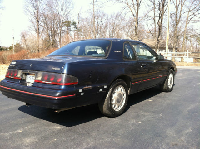 1988 Blue Ford Thunderbird Coupe