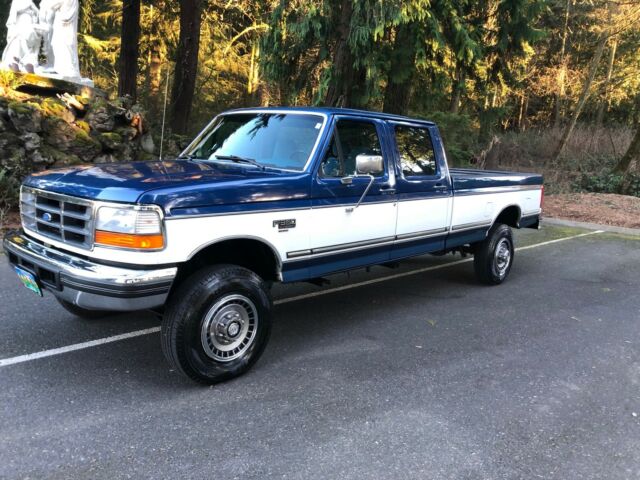 1994 Blue Ford F-350 Crew Cab Pickup