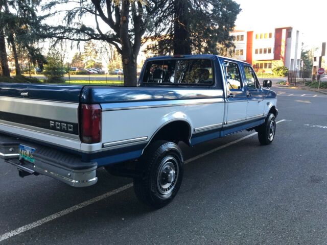 1994 Blue Ford F-350 Crew Cab Pickup