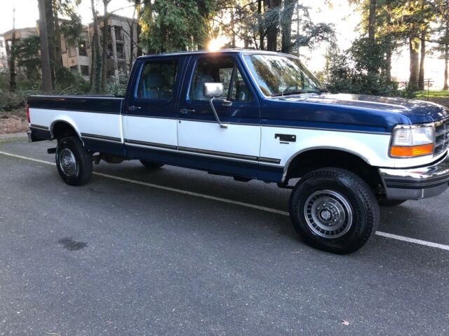 1994 Blue Ford F-350 Crew Cab Pickup