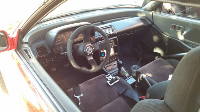 1991 Red Honda Civic Hatchback