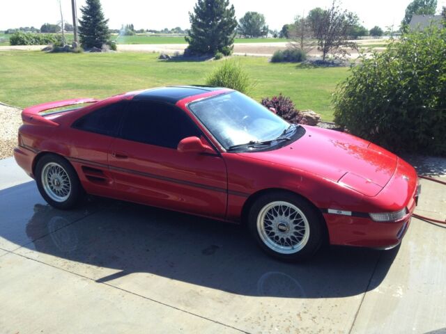 1991 Red Toyota MR2 Coupe