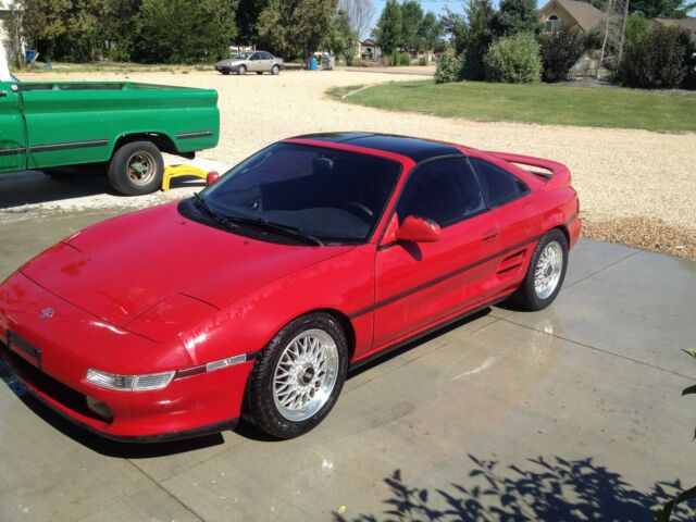 1991 Red Toyota MR2 Coupe