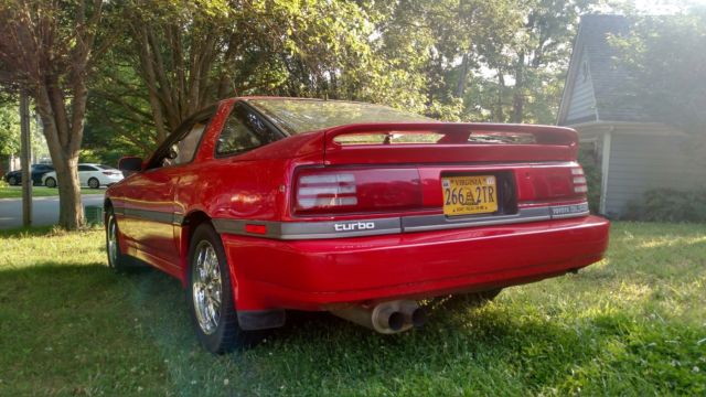1989 Red Toyota Supra Targa Top