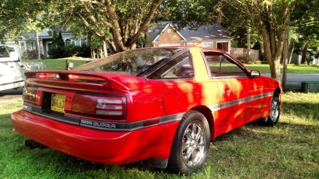 1989 Red Toyota Supra Targa Top