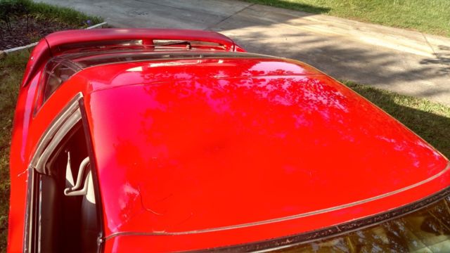 1989 Red Toyota Supra Targa Top