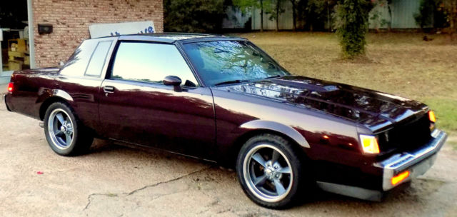 1987 BLACK CHERRY Buick Regal Coupe