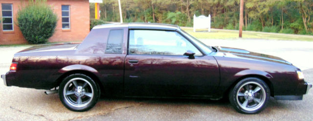 1987 BLACK CHERRY Buick Regal Coupe