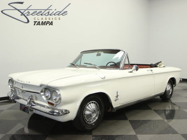 1964 White Chevrolet Corvair Convertible