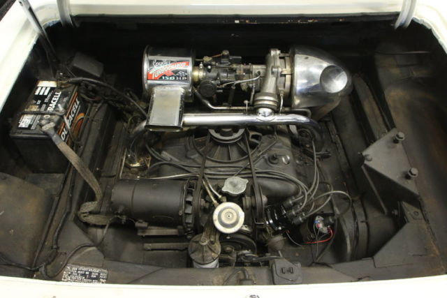 1964 White Chevrolet Corvair Convertible