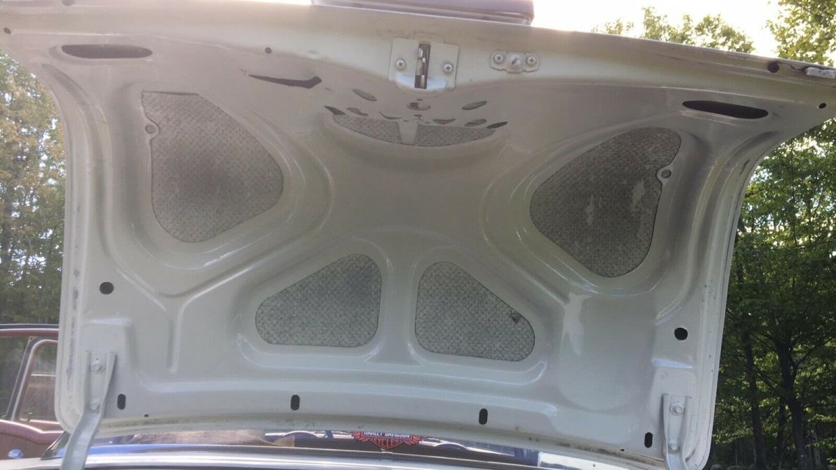 1956 Orange/WHITE Chevrolet Bel Air/150/210 Sedan