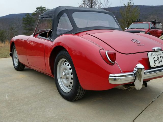 1959 Red MG MGA Convertible