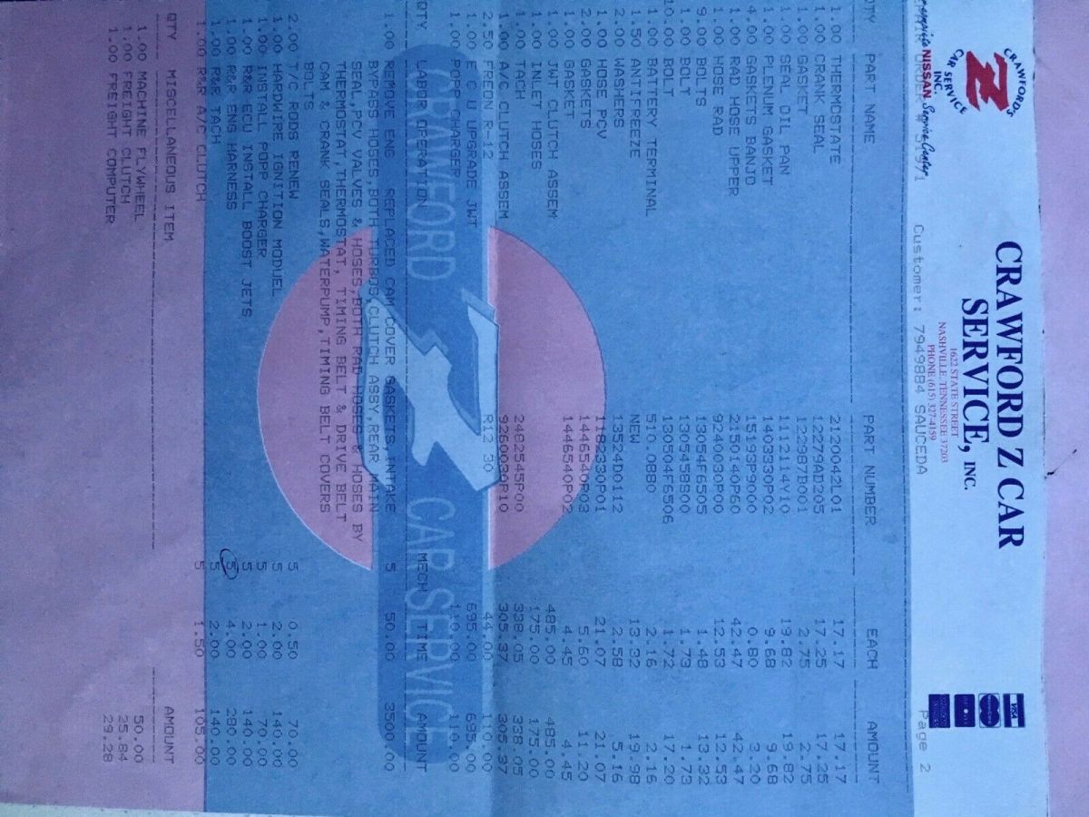 1992 Silver Nissan 300ZX Coupe